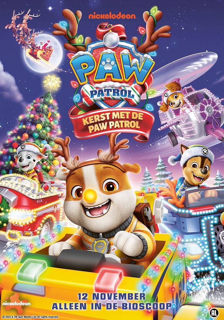 Kerst met de PAW Patrol poster