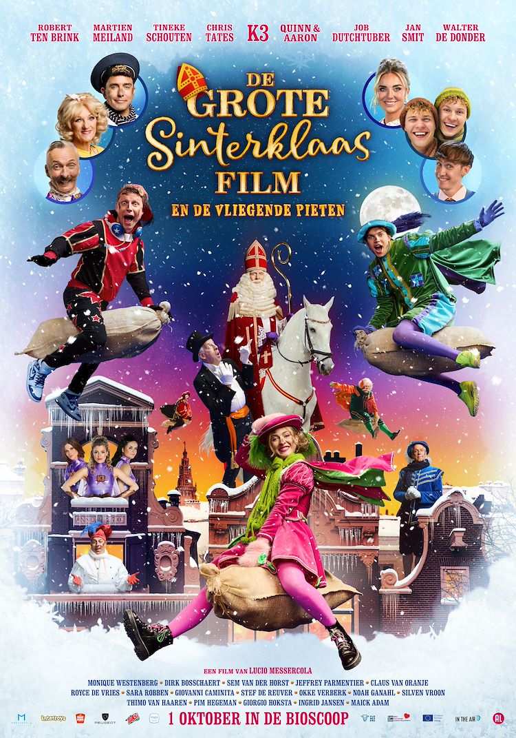 De Grote Sinterklaasfilm en de vliegende pieten poster